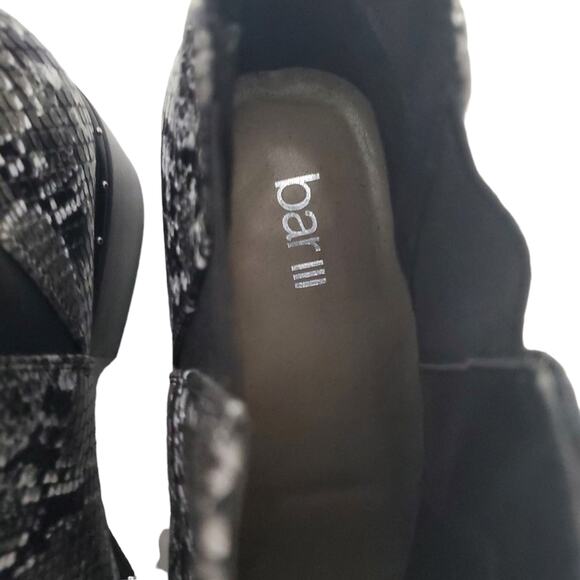 Bar III | Gabby Snake Print Vegan Leather Studded Heeled Chelsea Booties - Picture 10 of 11